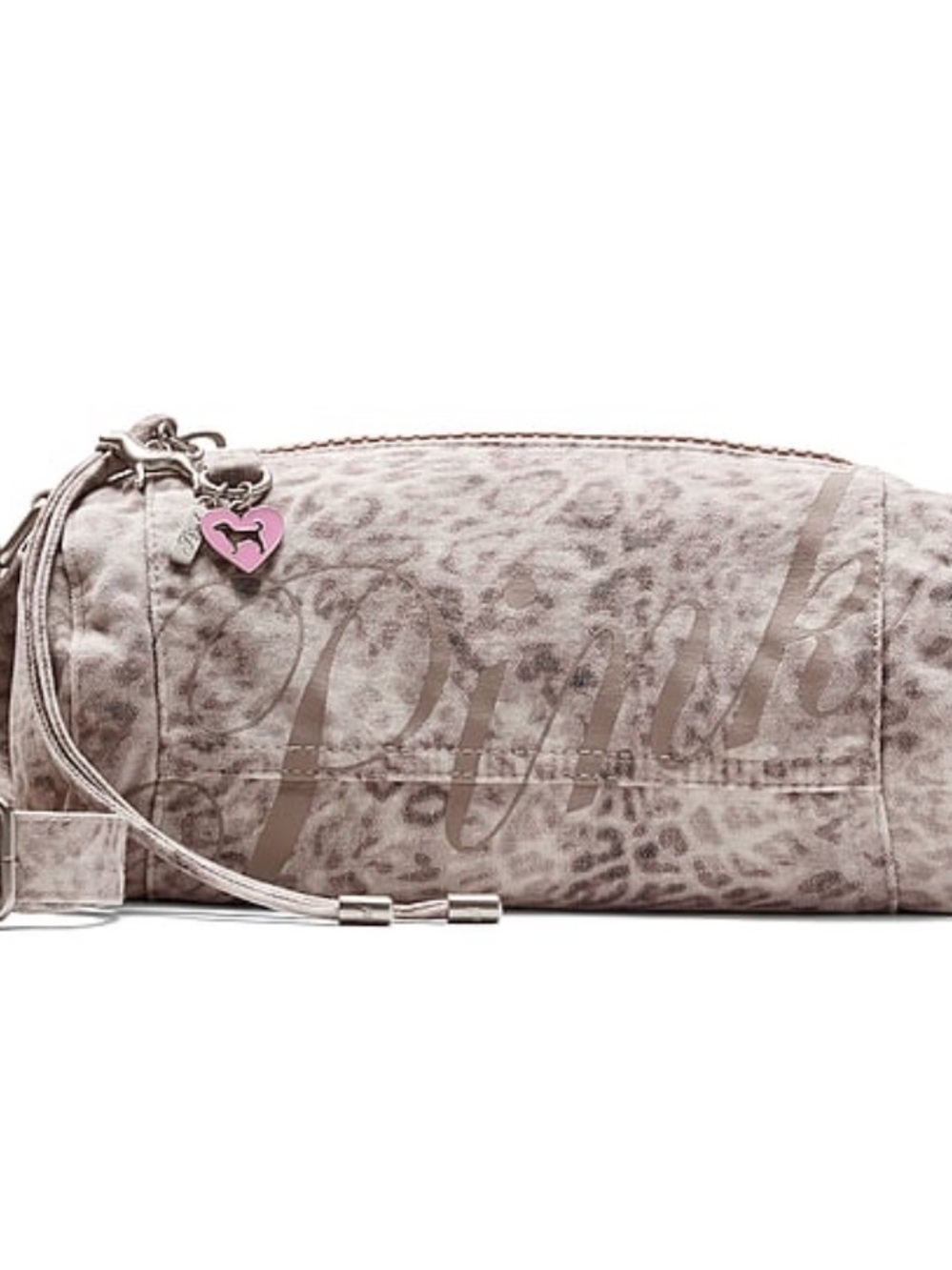New VS Pink Canvas Rolled Mini Duffle Shoulder Bag Leopard Viral Cheetah